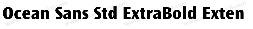 Ocean Sans Std ExtraBold Extended字体转换